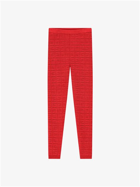 givenchy leggings red|Leggings in 4G jacquard .